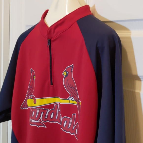 St Louis Cardinals Quarter Zip Shirt, XL - Picture 4 of 6